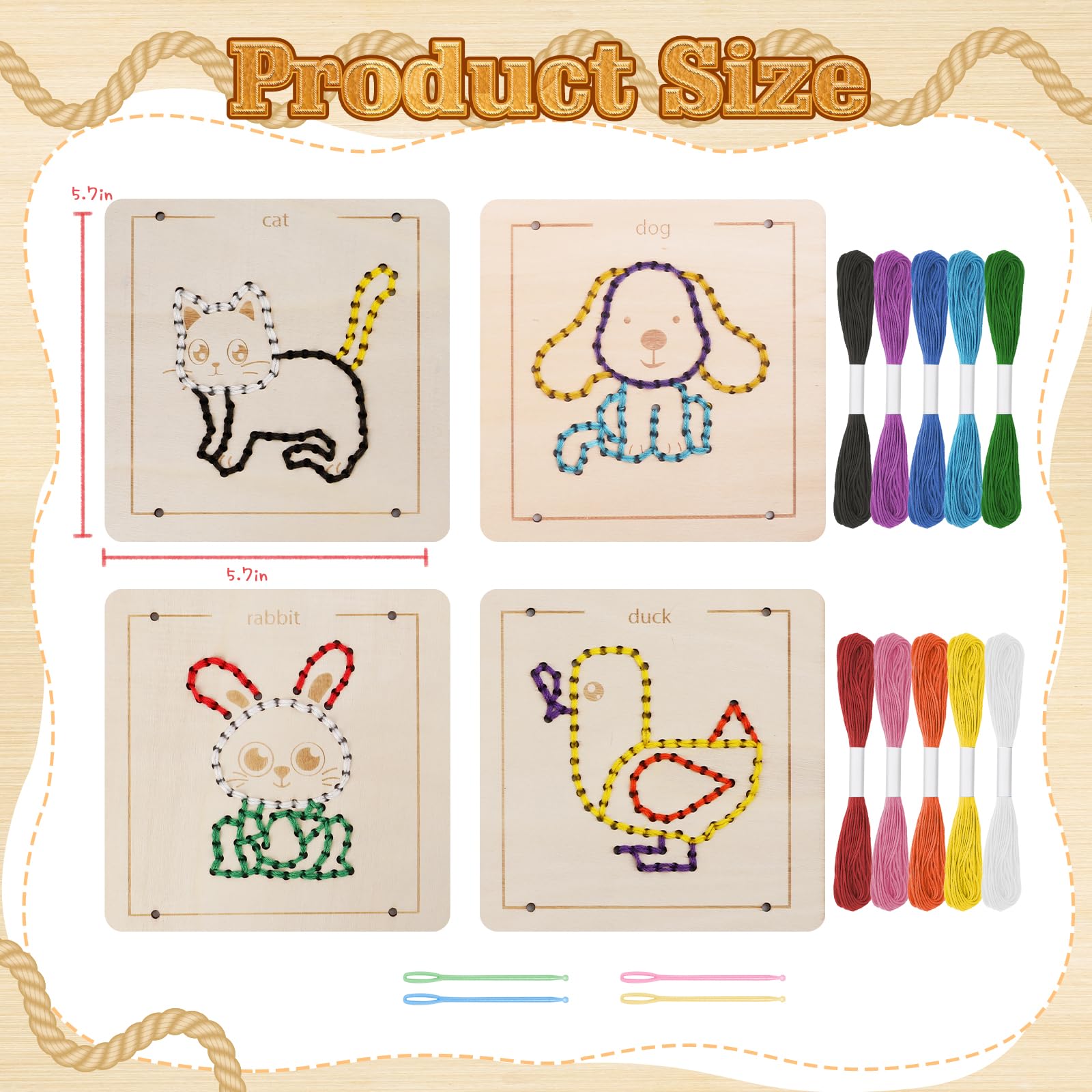 JAiiMen fine motor-skills development through repetitive threading and grip strengthening.
