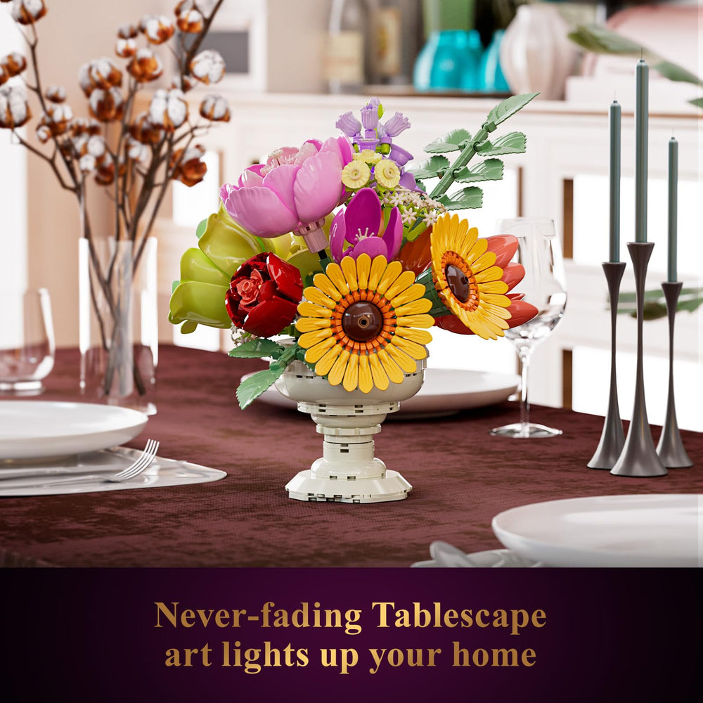 JAKI Botanicals table display set for sophisticated living room accents