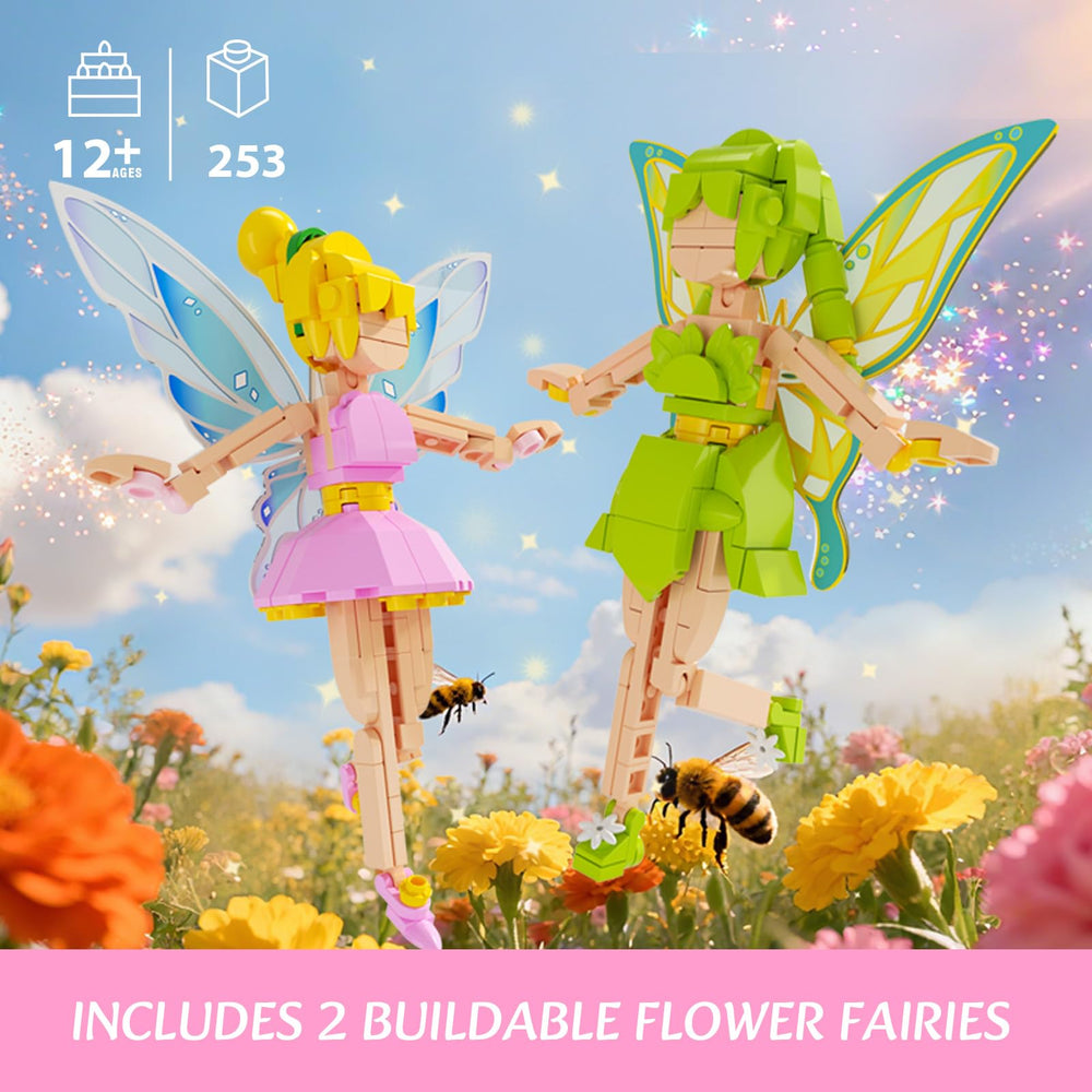 JAKI flower fairy bouquet green, adds fresh color to displays and pretend gardens