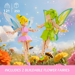 JAKI flower fairy bouquet green, adds fresh color to displays and pretend gardens