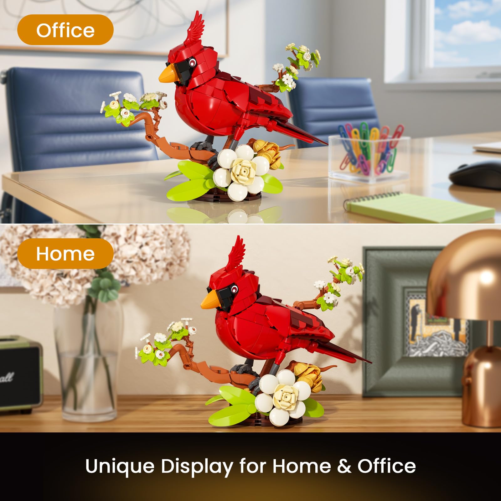 JAKI Cardinal Building Set brightening any room display