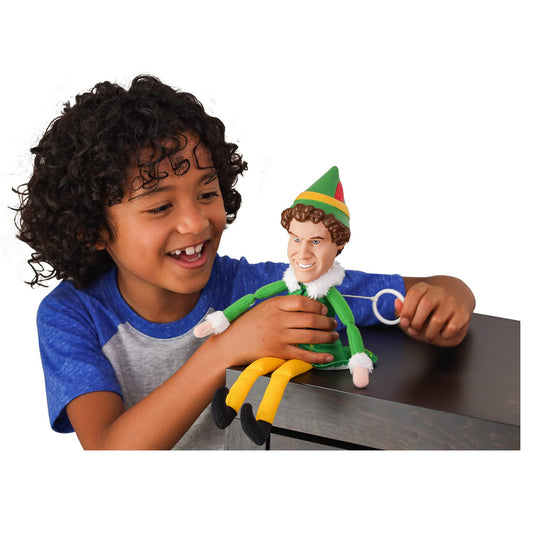 Buddy the Elf plush with pull-string activates 15 quotes from the movie.