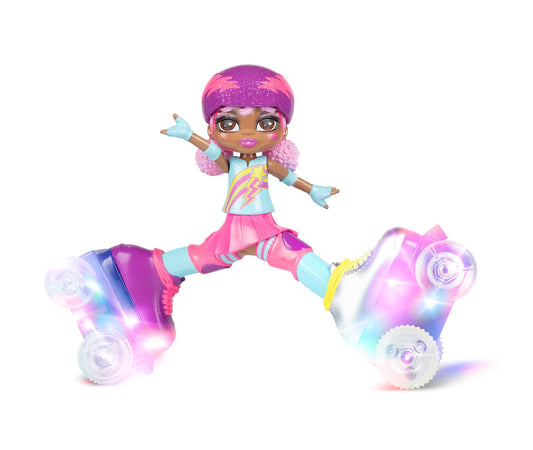 Rock N Rollerskate Doll remote control guides forward and backward.