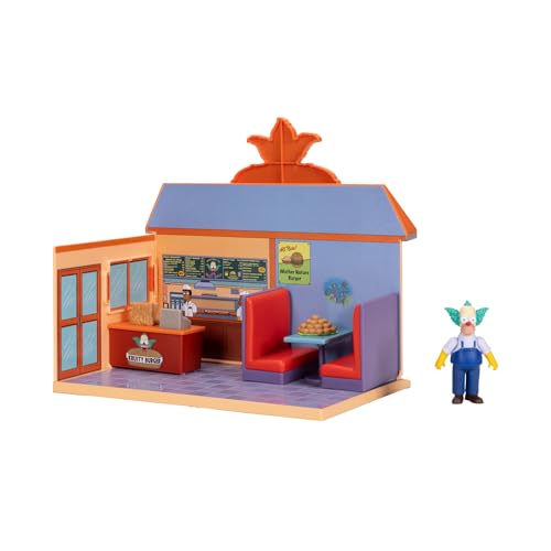 Krusty Burger Diorama button-activated cash counter captures classic scene moments.