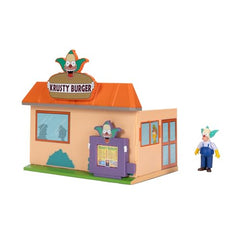 Krusty Burger Diorama side view featuring the restaurant, compatible with 2.5-inch figures.