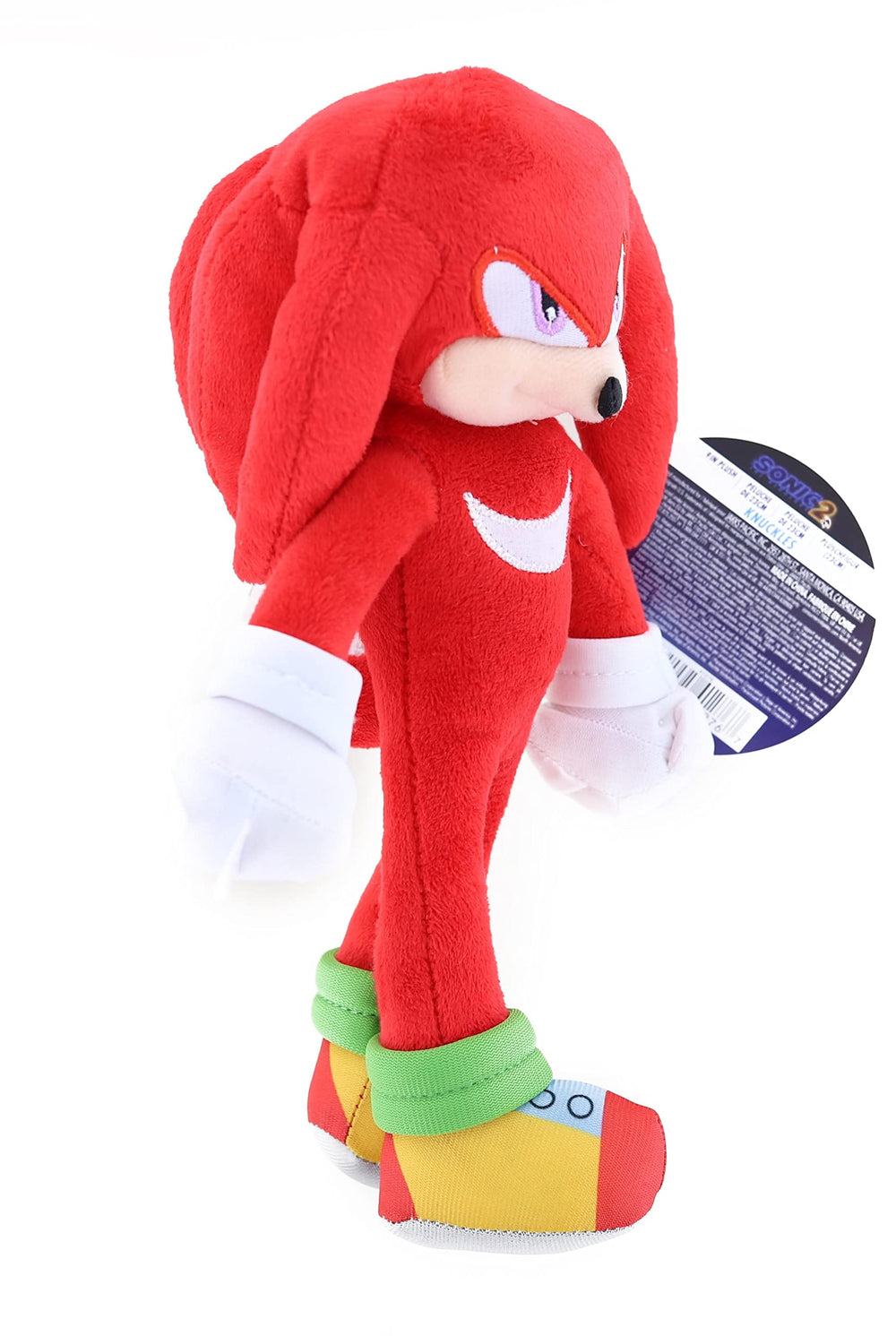 JAKKS Pacific Sonic 2 Knuckles plush 9-inch packaging shot for collectors.
