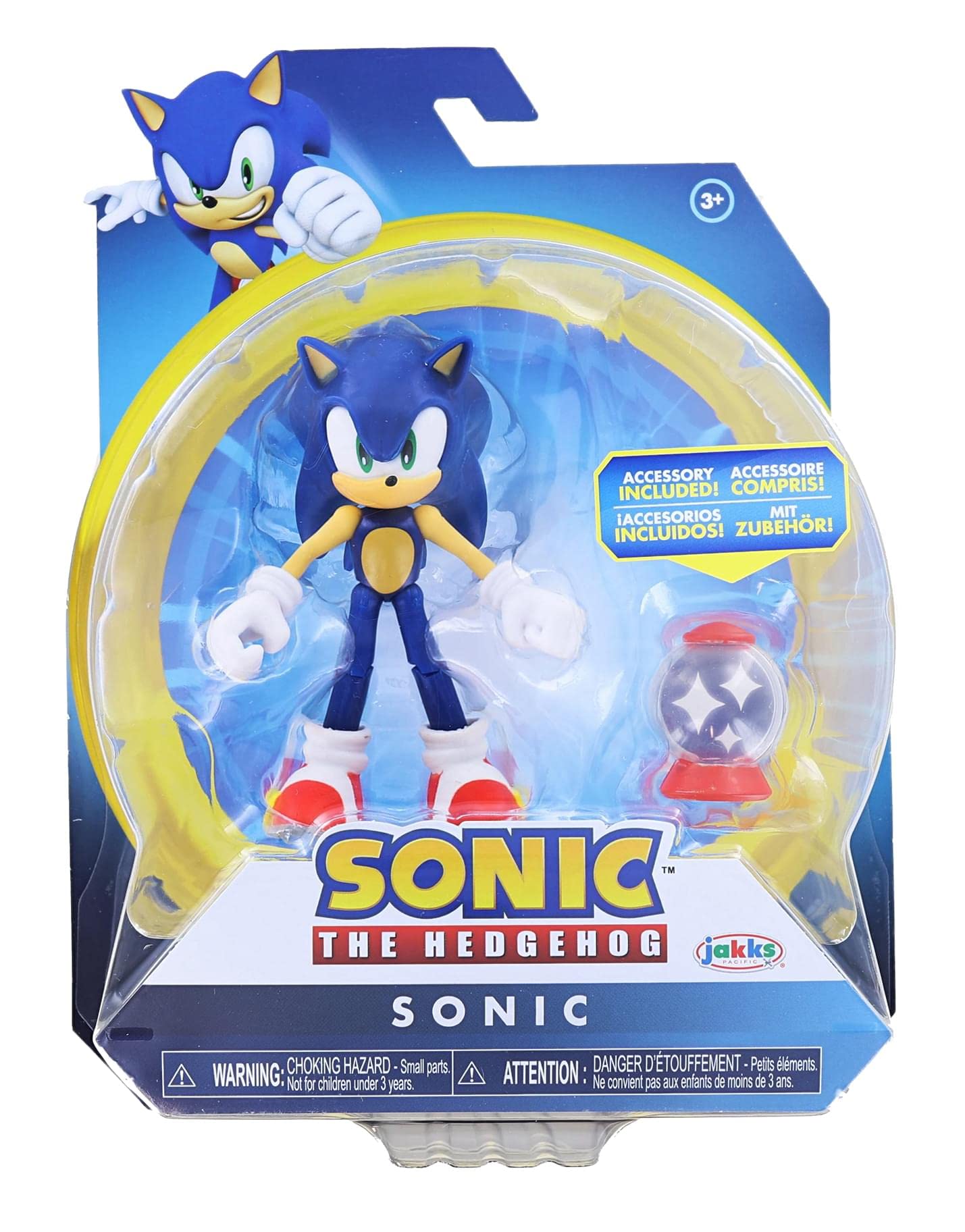Jakks Pacific Sonic figure articulation with Wave 18 joints in action pose.
