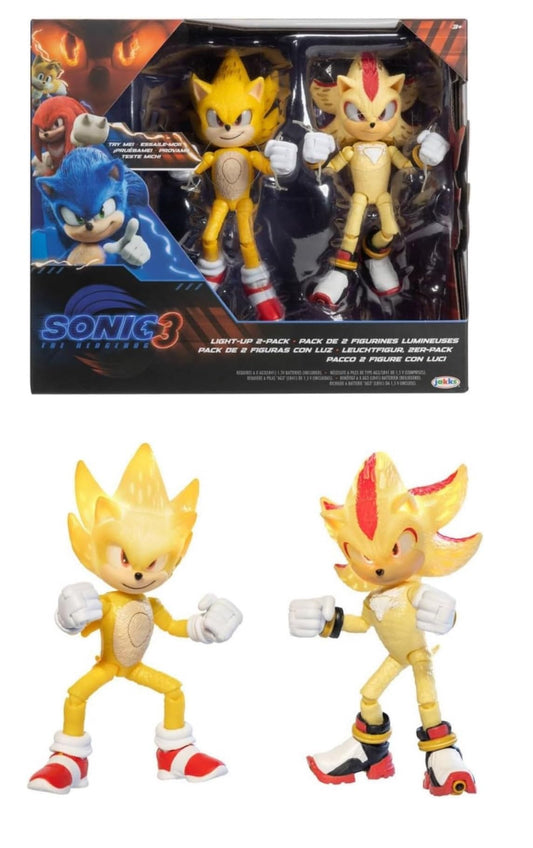 Jakks Pacific Sonic Shadow light-up 2-pack with glowing eyes for dramatic display