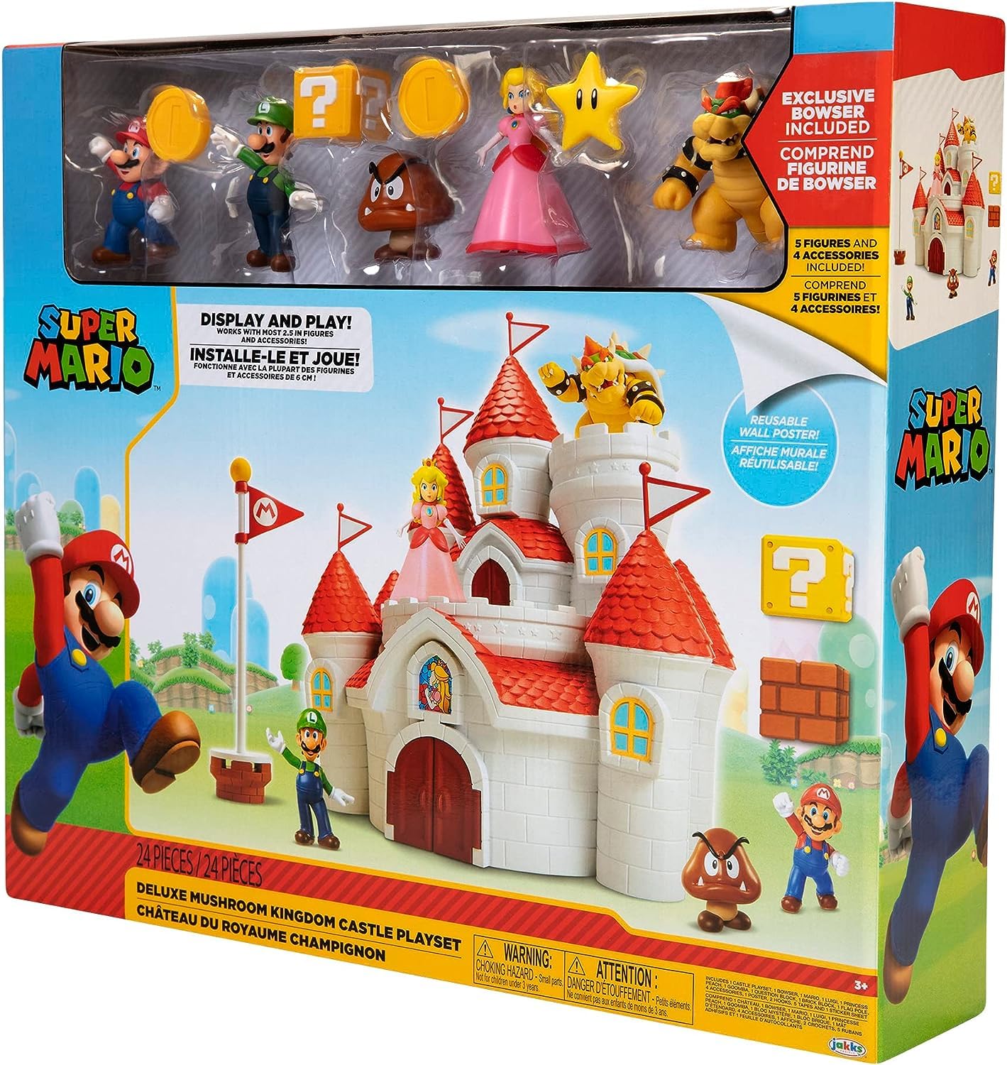JAKKS Pacific flag and star with coins enhance display and play