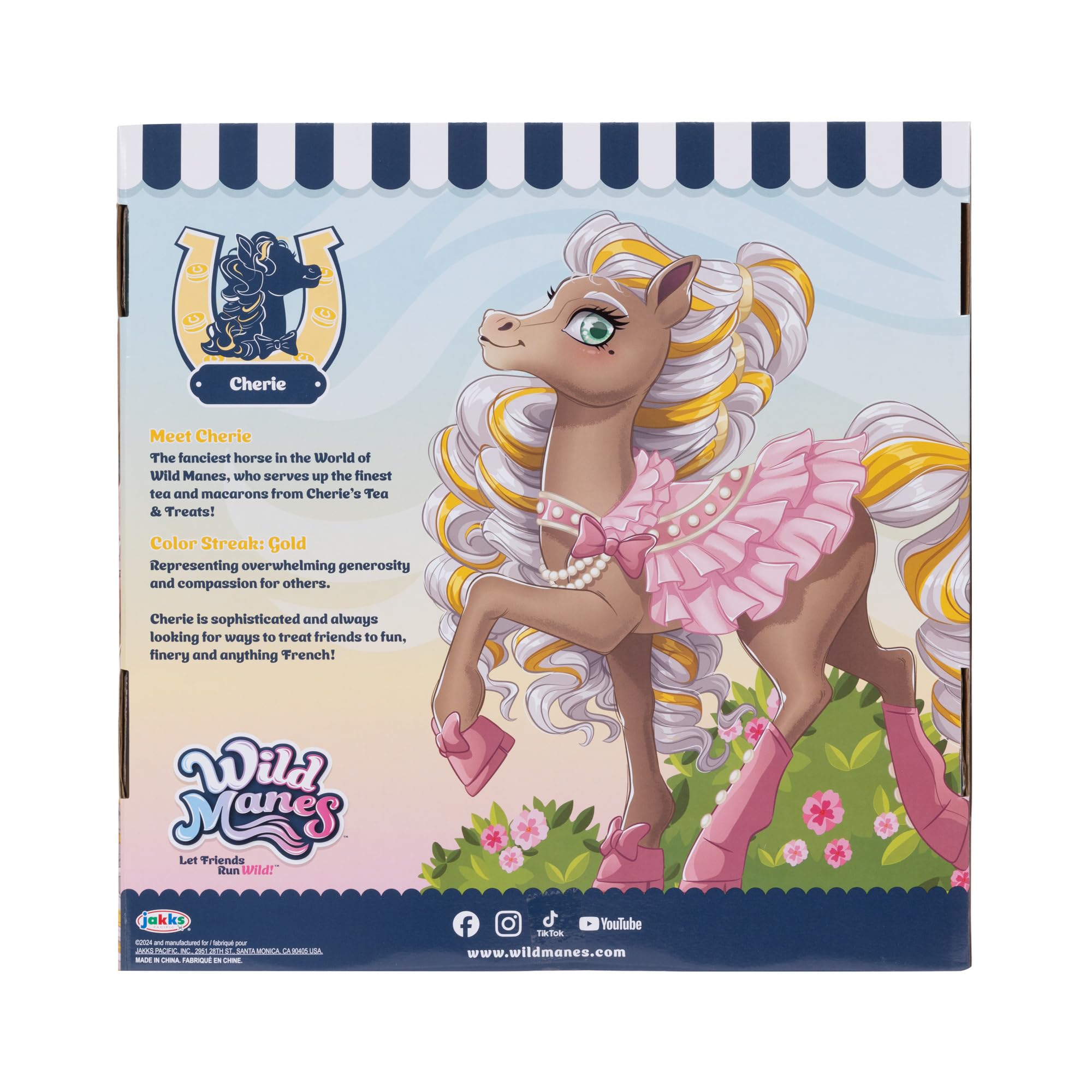 JAKKS Pacific Wild Manes Cherie brush and plush companion enhance grooming rituals