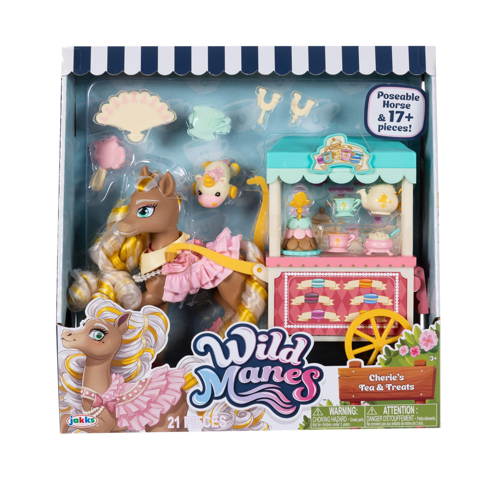 JAKKS Pacific Wild Manes Cherie horseshoe clips hold accessories securely during play