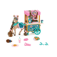 JAKKS Pacific Wild Manes Cocoa bakery cart for imaginative cafe play.