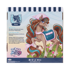 JAKKS Pacific Wild Manes Cocoa styling brush supports ready-for-play grooming.