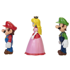 Luigi figure from JAKKS World of Nintendo diorama with pose versatility