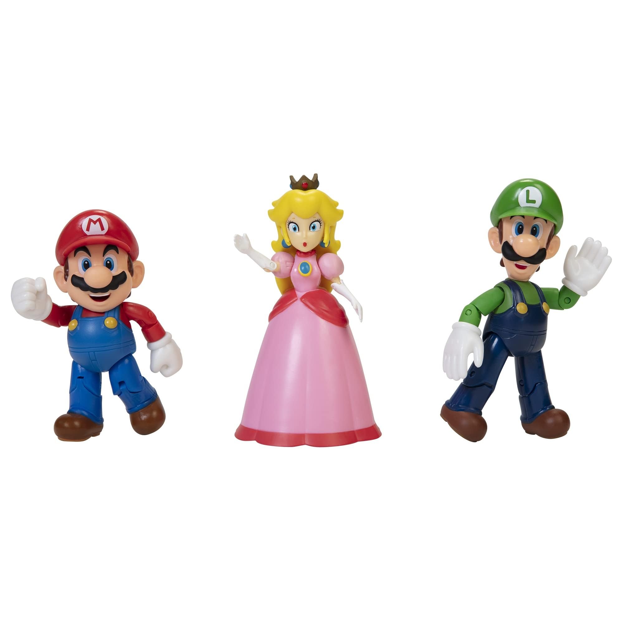 Mario figure from JAKKS World of Nintendo diorama with articulation for dynamic poses