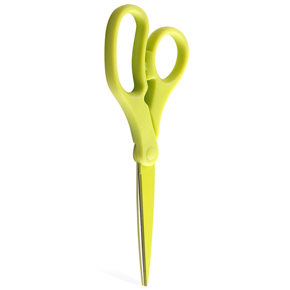JAM Paper ergonomic handle and stainless steel blades for comfortable use.