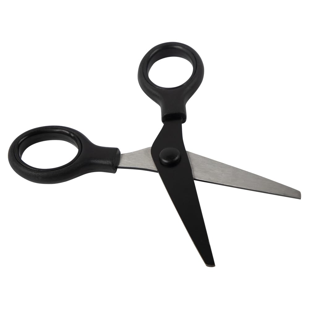 JAM Paper Mini Scissors 5-inch compact size ideal for on-the-go crafts.
