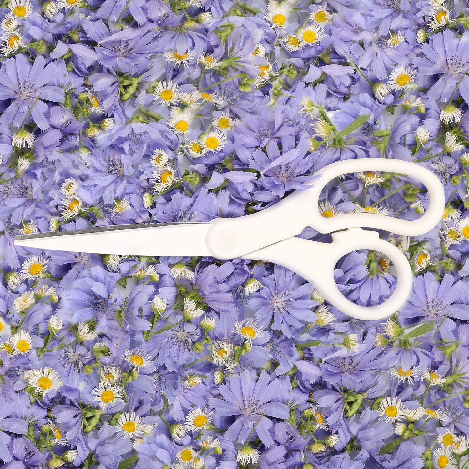 JAM Paper 8-inch scissors used in a crafting project for precise cuts