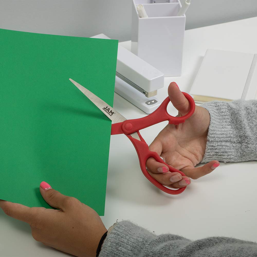 JAM Paper scissors cut paper, cardstock, fabrics with precision.