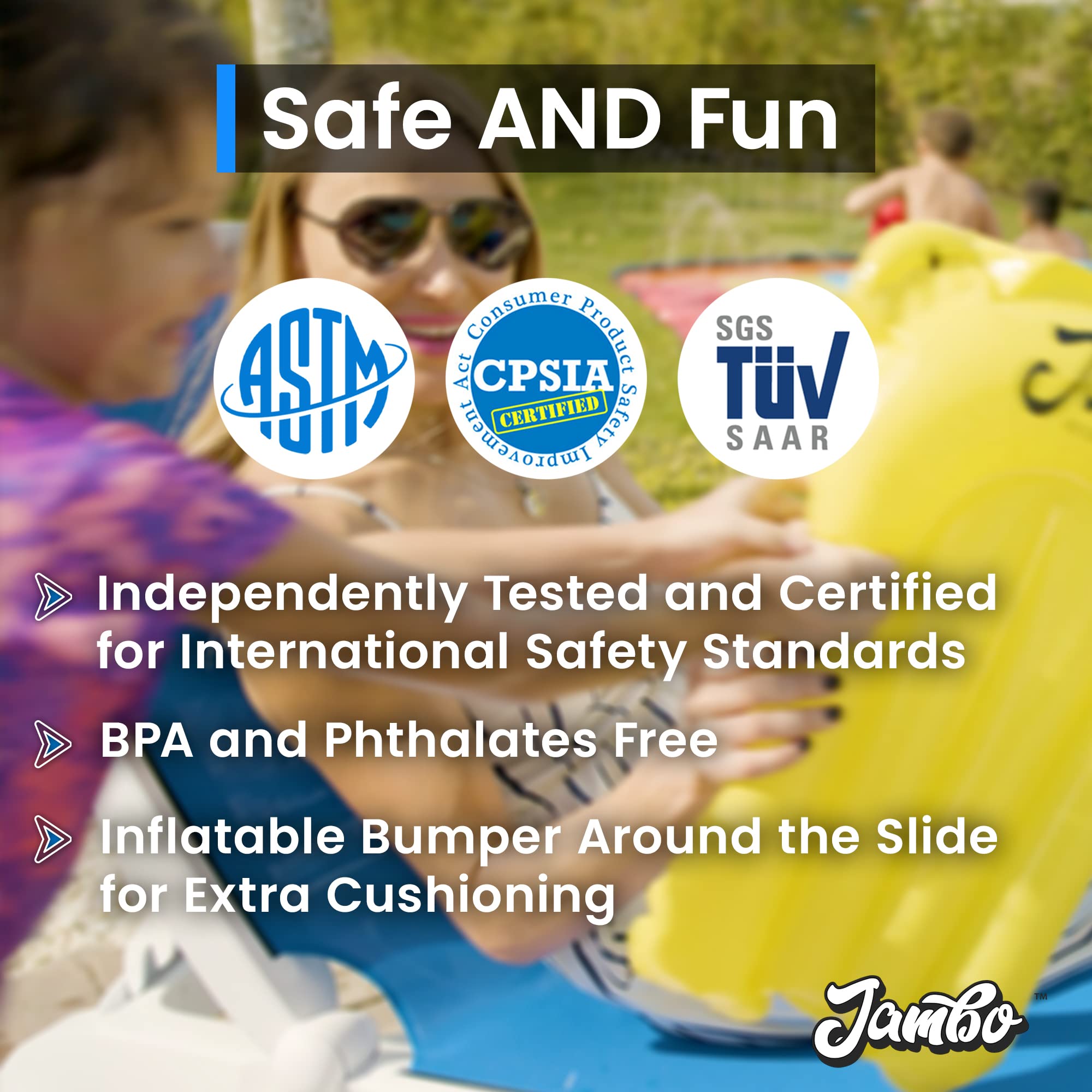 JAMBO backyard waterslide creates a family-friendly summer vibe