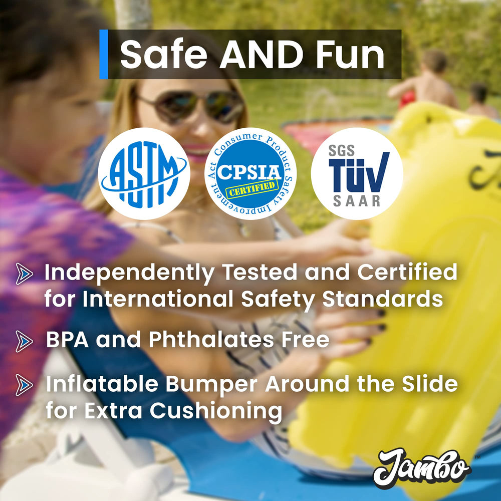 JAMBO backyard waterslide creates a family-friendly summer vibe