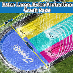 JAMBO XL three-way sprinkler-system highlights even water coverage across the slide