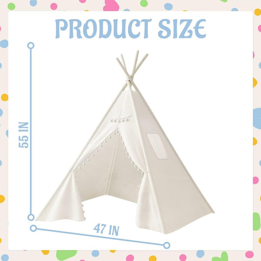 Jamceoceo teepee tents interior space, roomy area for reading and play