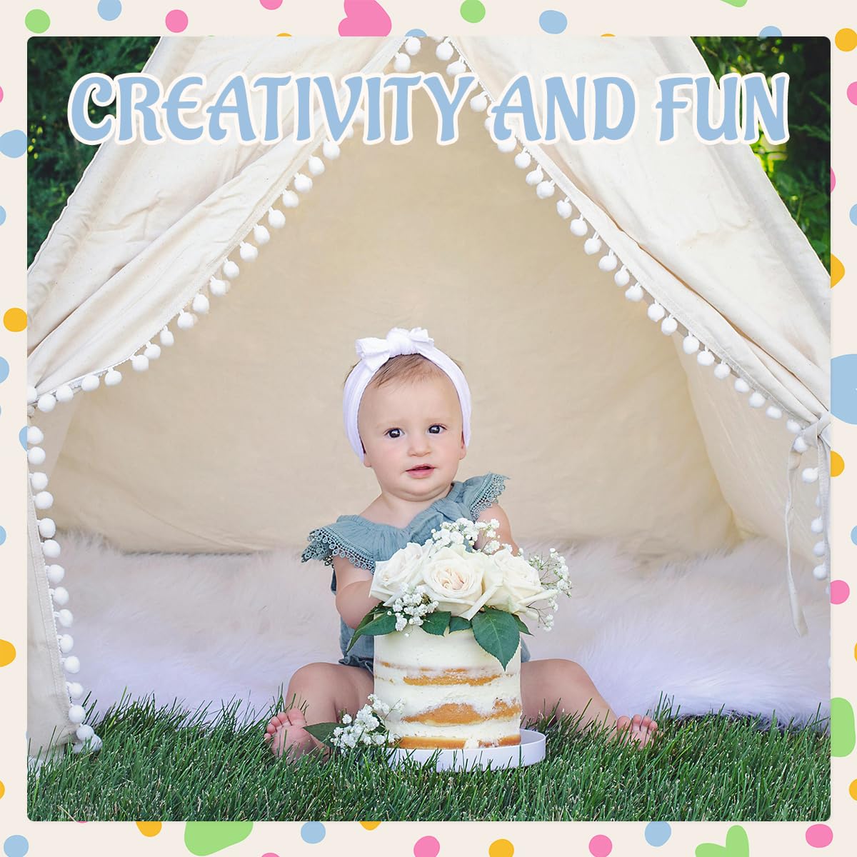 Jamceoceo teepee tents washable fabric, machine washable and durable