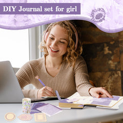 Janlaugh DIY Journal flower stickers for creative page embellishment