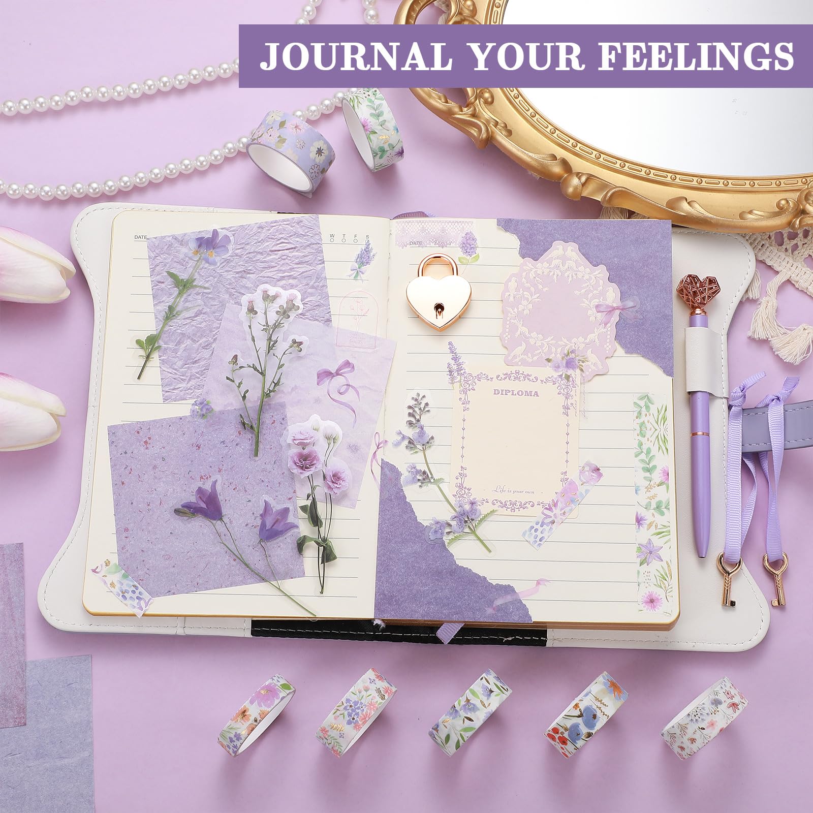 Janlaugh DIY Journal tote bag for organization and on-the-go supplies
