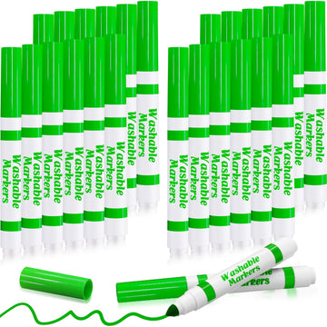 Jamlaugh light green washable markers 24pcs set for classroom art projects