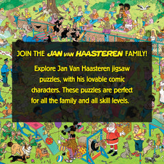 Jan van Haasteren Dog Parkour detailed artwork invites careful inspection.