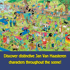 Jan van Haasteren Dog Parkour scene shows chaotic humor—ideal for puzzling sessions.