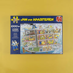 Jan van Haasteren shark fin motif featured on the Cruise Ship puzzle