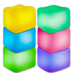 JANESVISSY glow stress cube blue for calming tactile relief during work