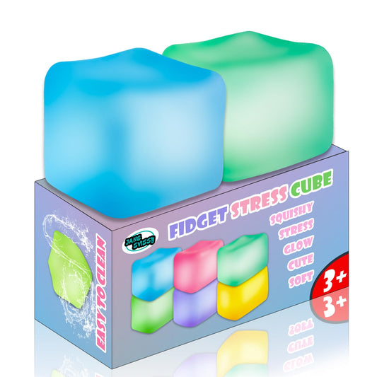 JANESVISSY glow stress cube green front view aids focus and calm during study