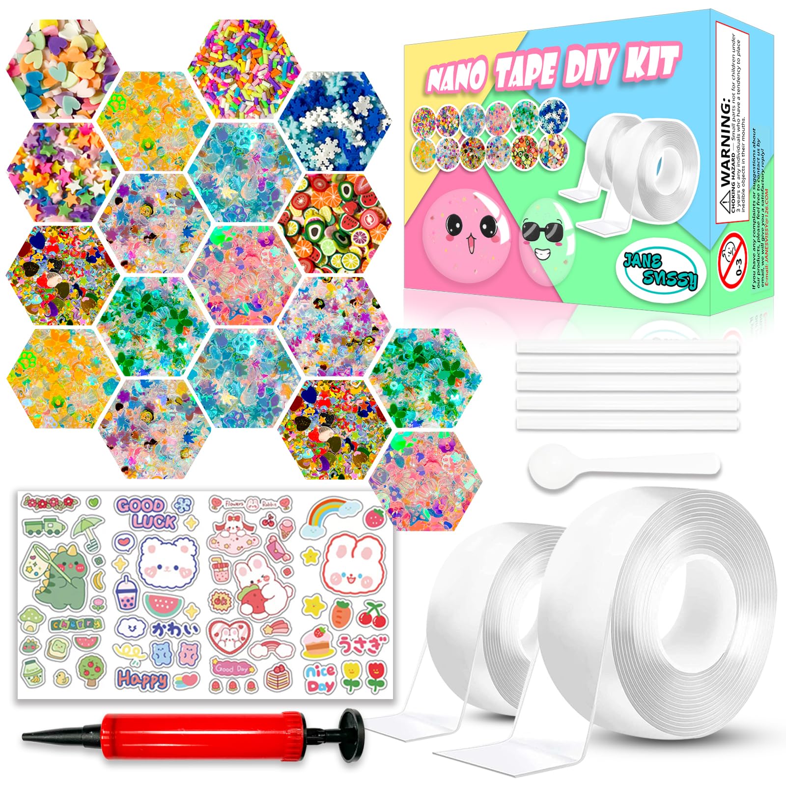 JANESVISSY Nano Tape Bubble Kit kid-friendly activity for classrooms and parties