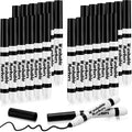 Janlaugh 24pc black washable markers bulk pack for kids with bold black lines.