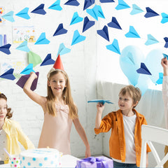 Janlaugh durable colored paper planes stay vivid under party lights.