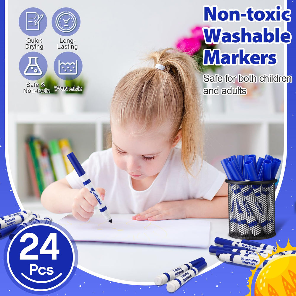 Janlaugh markers set ideal for school projects, back-to-school gifts, and classroom activities