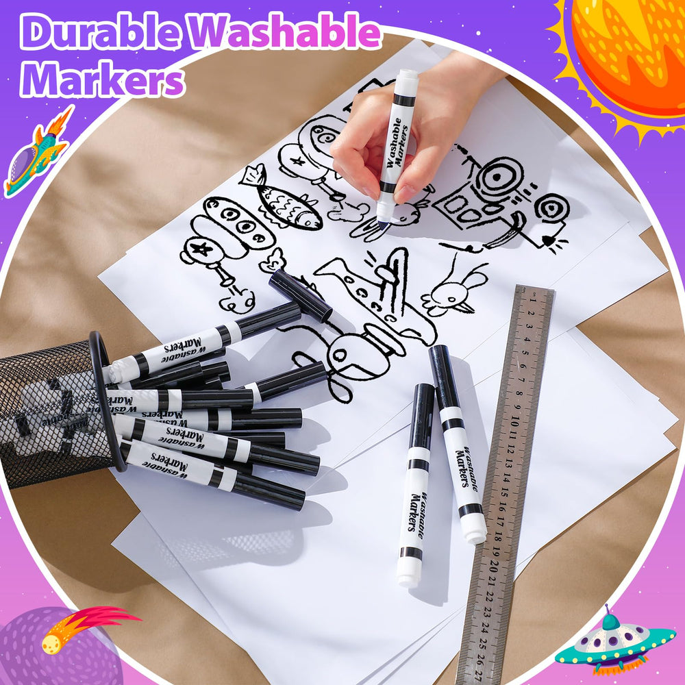 Janlaugh kids art crafts markers, suitable for crafts, notes, and doodling.