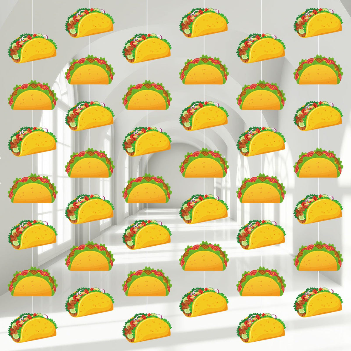 Janlaugh taco banner garland 110cm ready to hang for quick fiesta setup