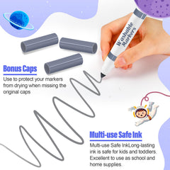 Janlaugh washable ink close-up showing easy cleanup