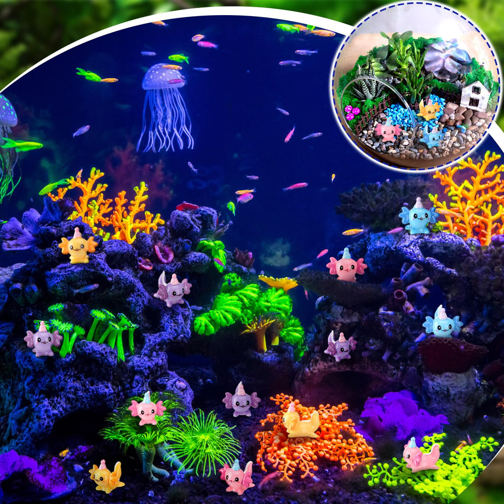 Janmercy small axolotl for DIY garden decor.