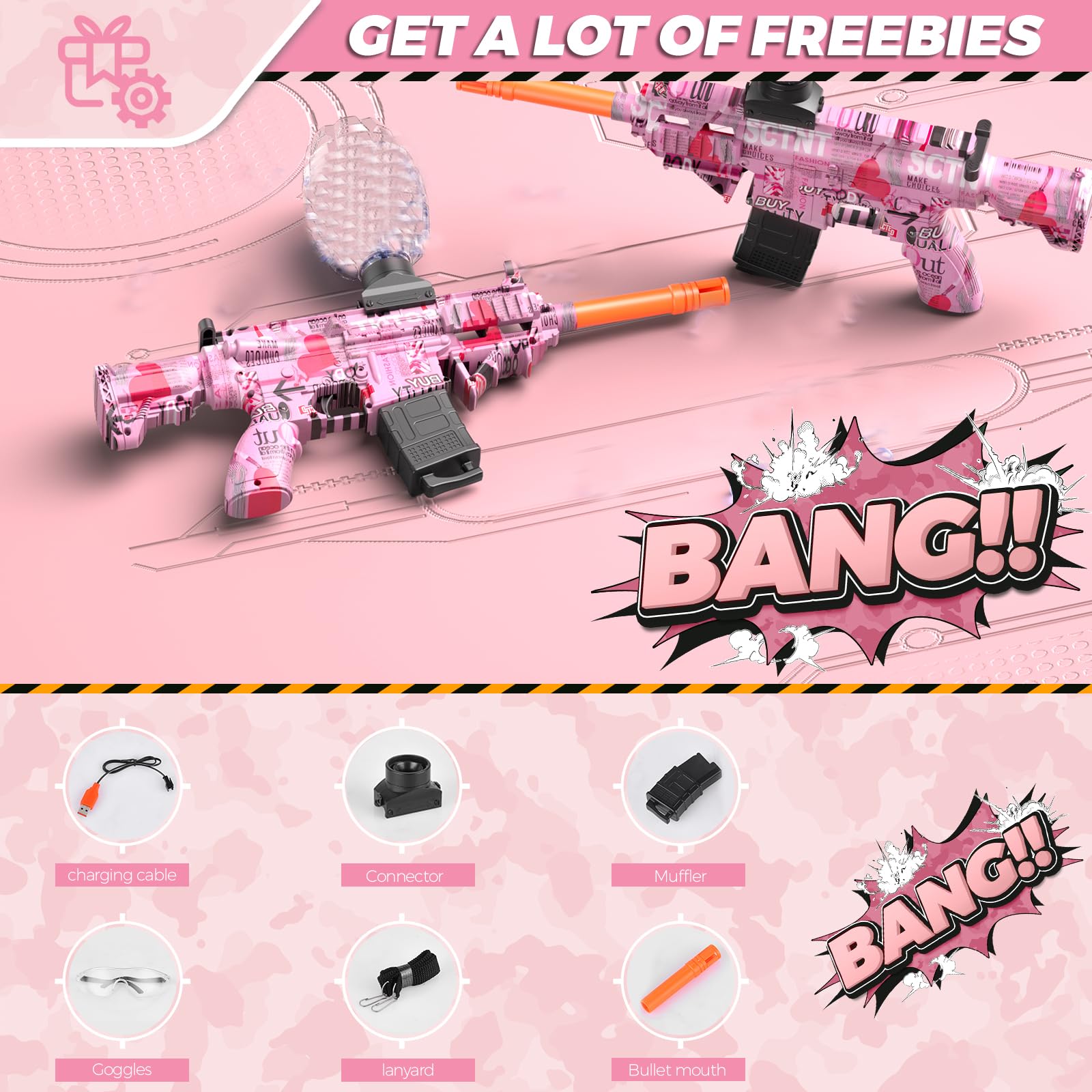 Battle kit contents with JANNIRESS blaster and rounds