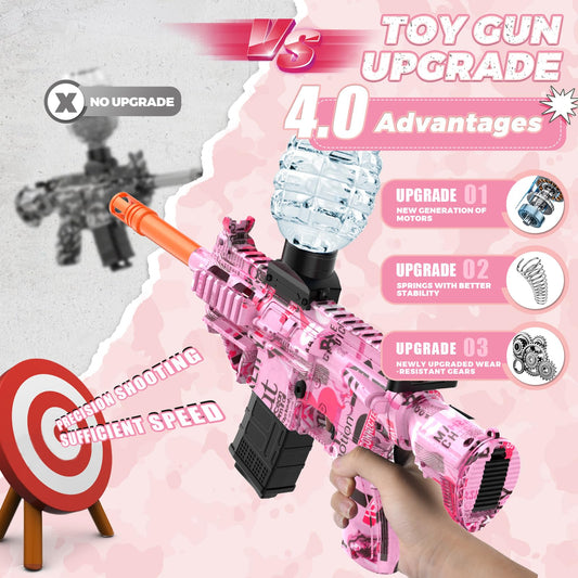 JANNIRESS pink blaster close-up showing fast auto mode
