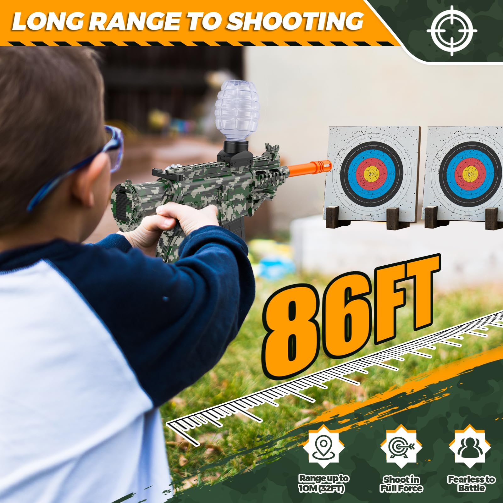 JANNIRESS ABS and nylon composite body ensures durable long-lasting play.