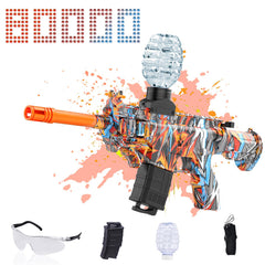 JANNIRESS Electric Gel Ball Blaster front view in brown for outdoor team battles.