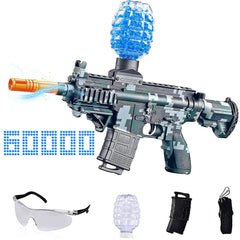 JANNIRESS Electric Gel Ball Blaster green exterior for energetic outdoor battles.