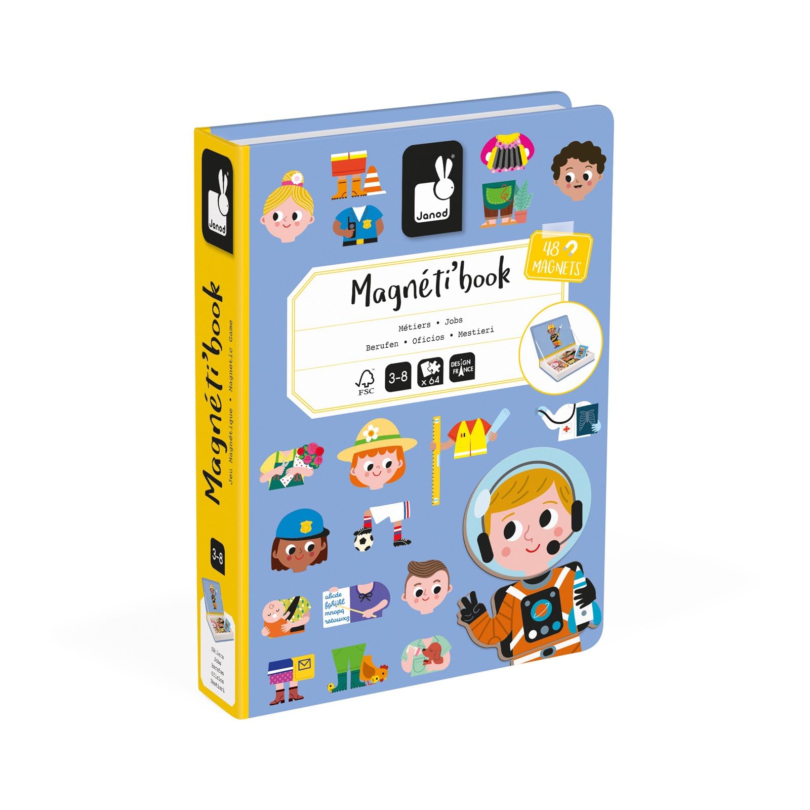 Janod Magnéti'Book Métiers travel-friendly box for on-the-go fun